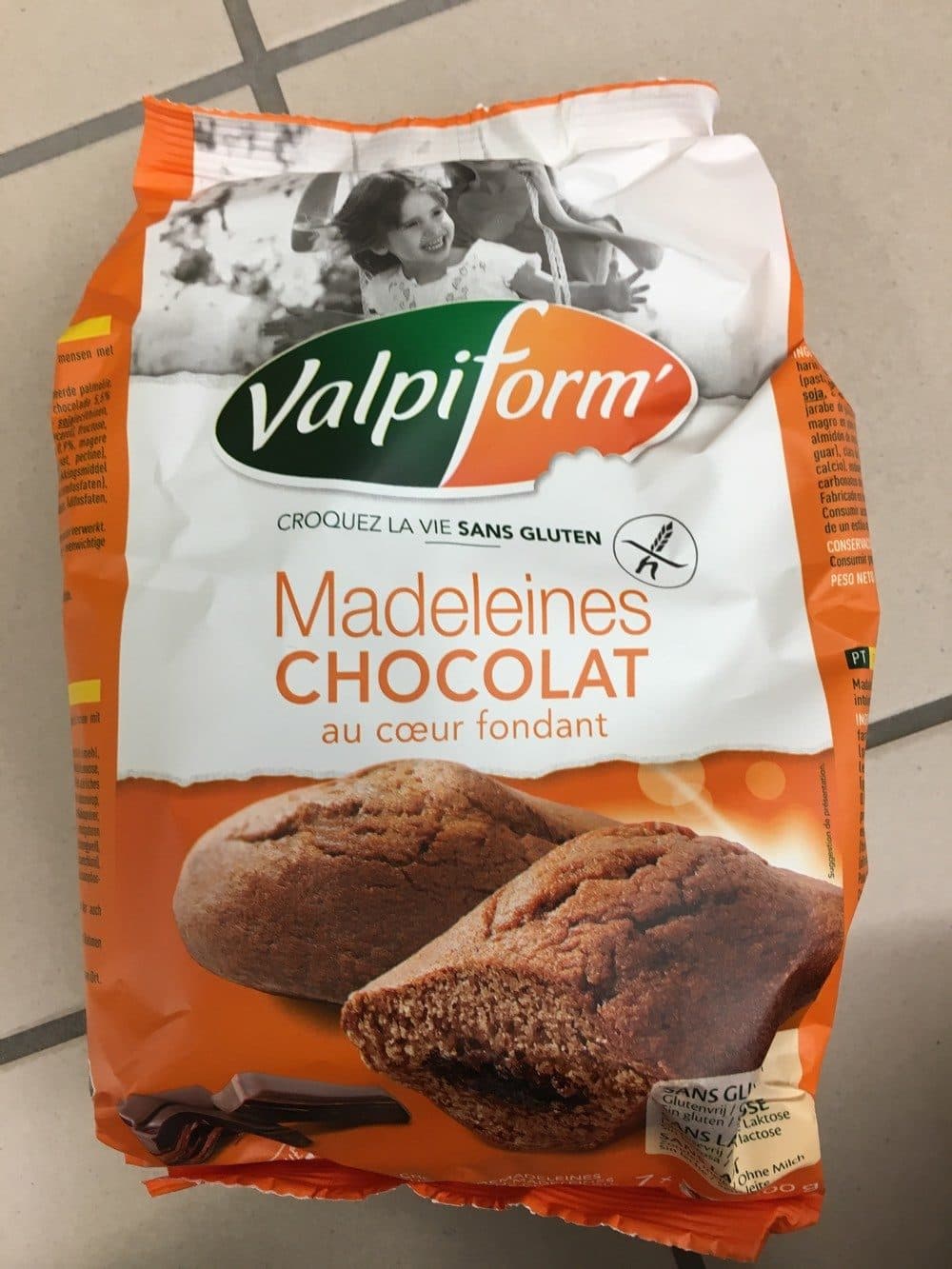 Valpiform Madeleines Chocolat Au Coeur Fondant packshot