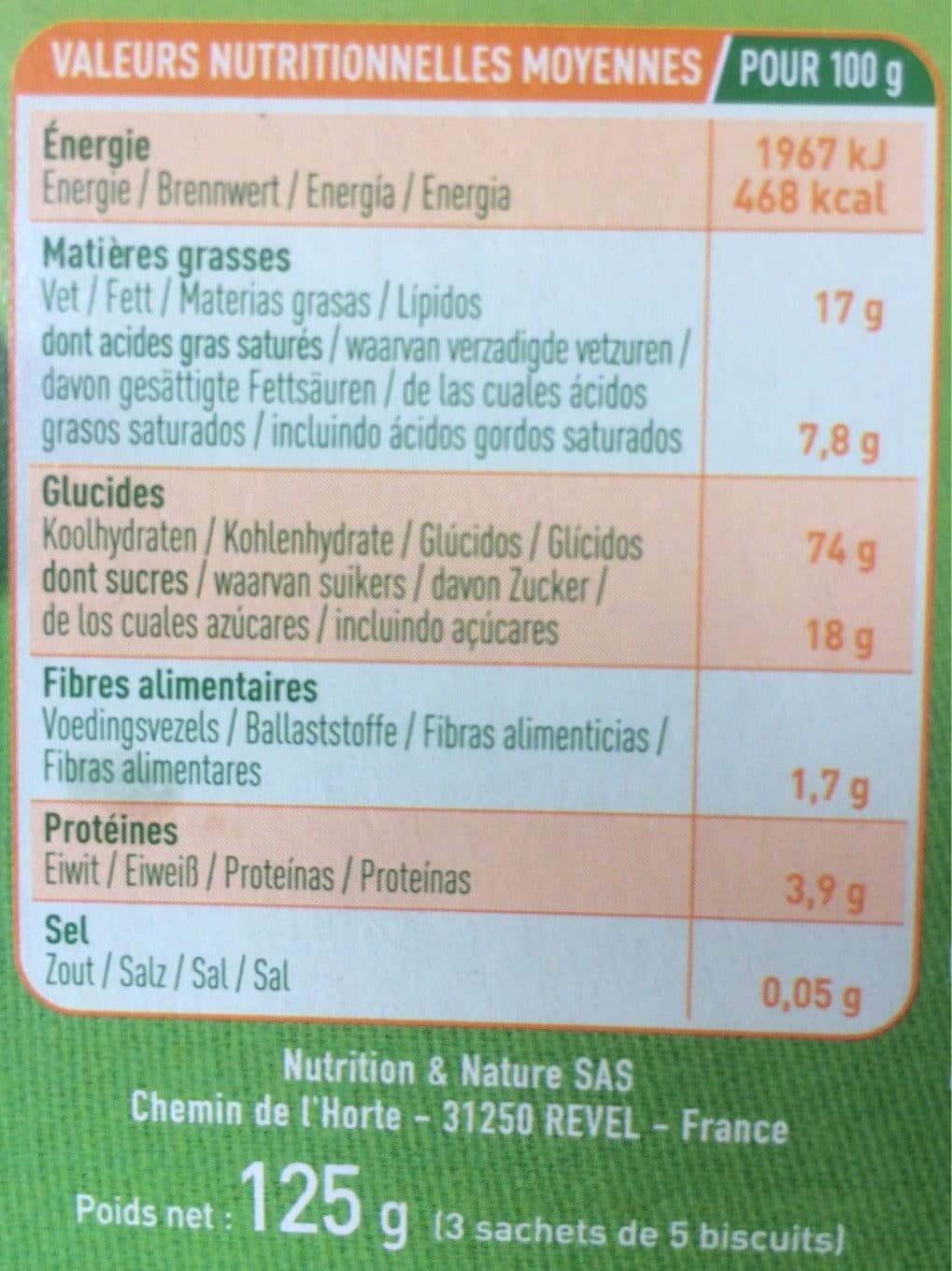 VALPI BIO Sablés sarrasins sans gluten packshot