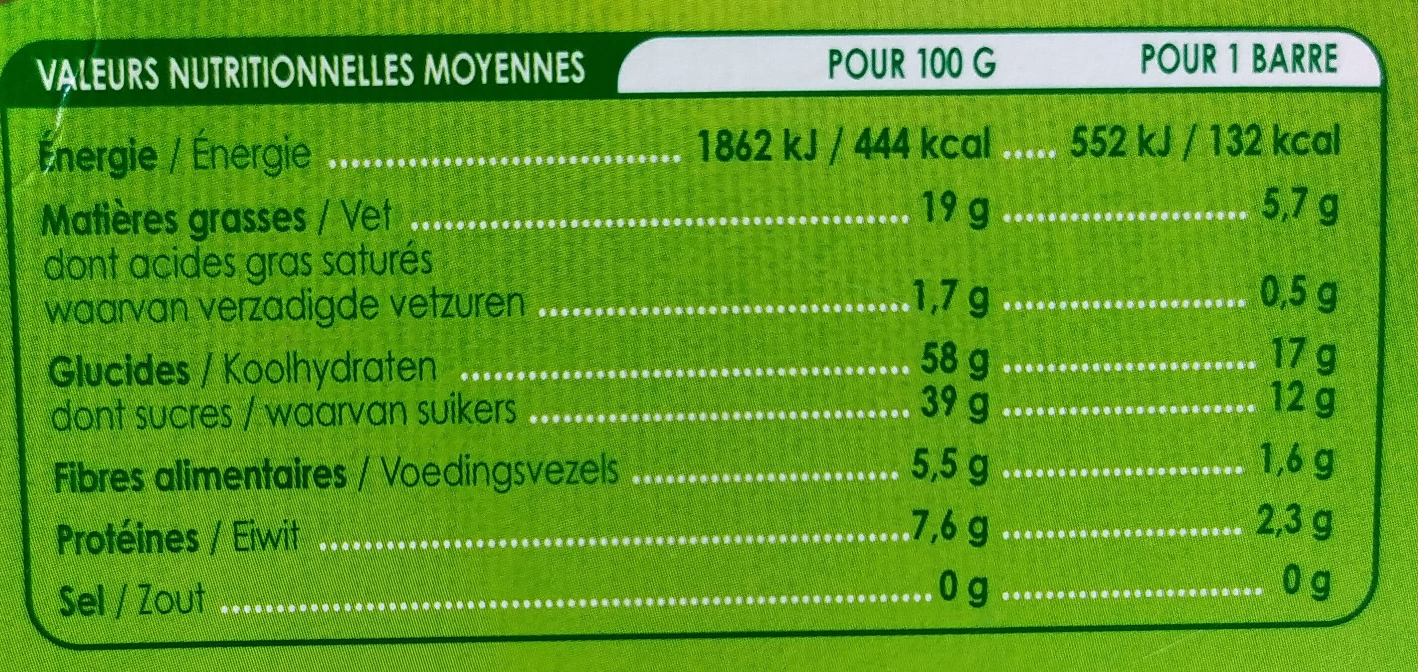 VALPI BIO Barres Gourmandes Cranberries Amandes packshot