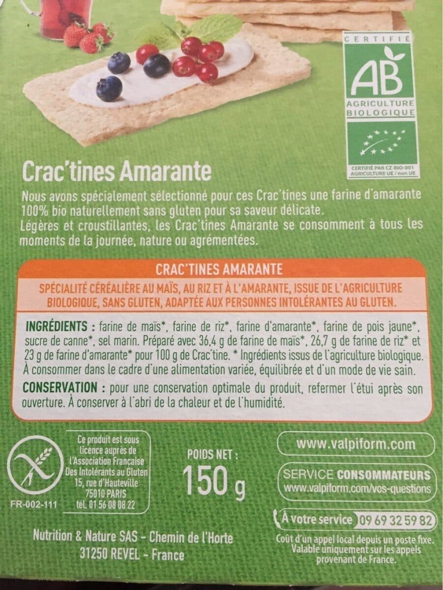 Valpi Bio Crac'tines Amarante packshot