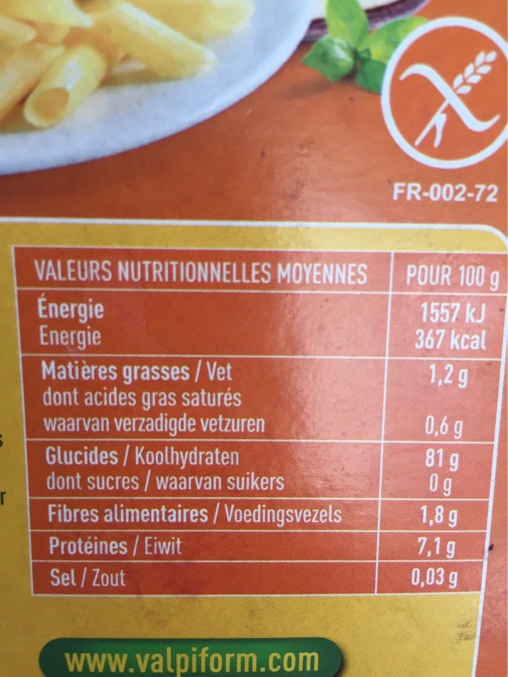 Valpiform’ Penne packshot