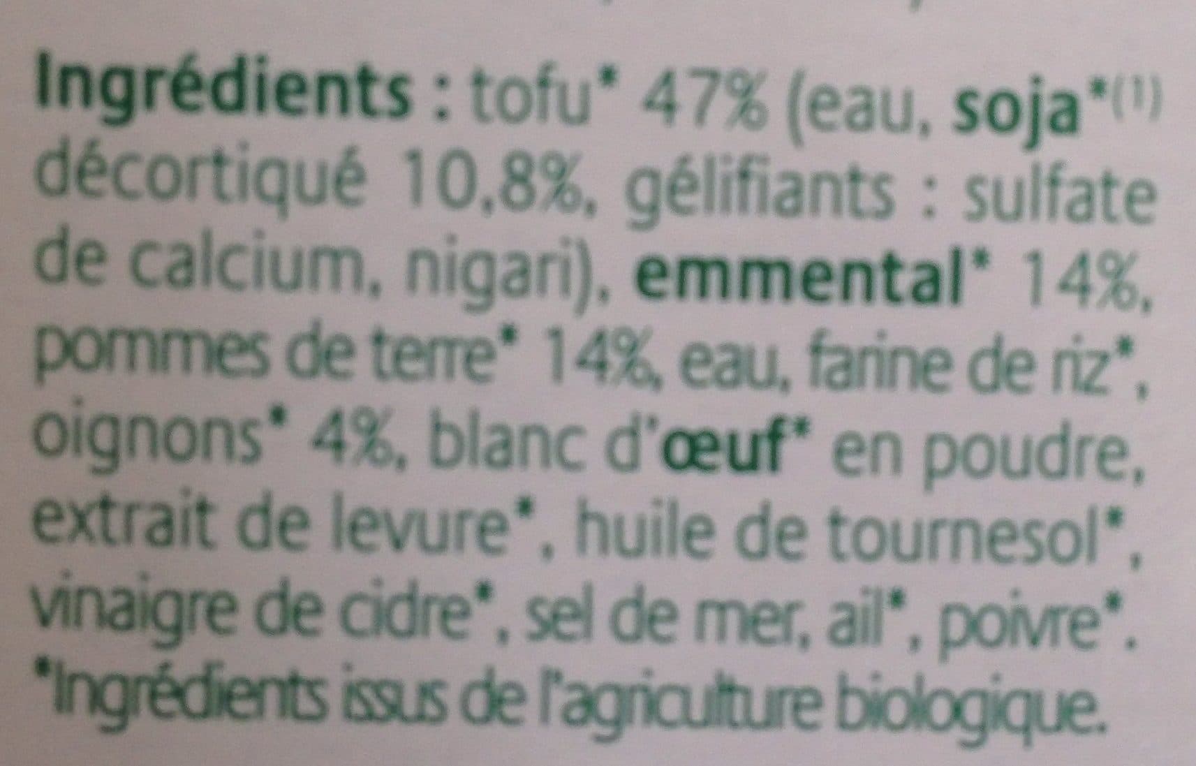 Soy Tofinelle Emmental Muscade packshot