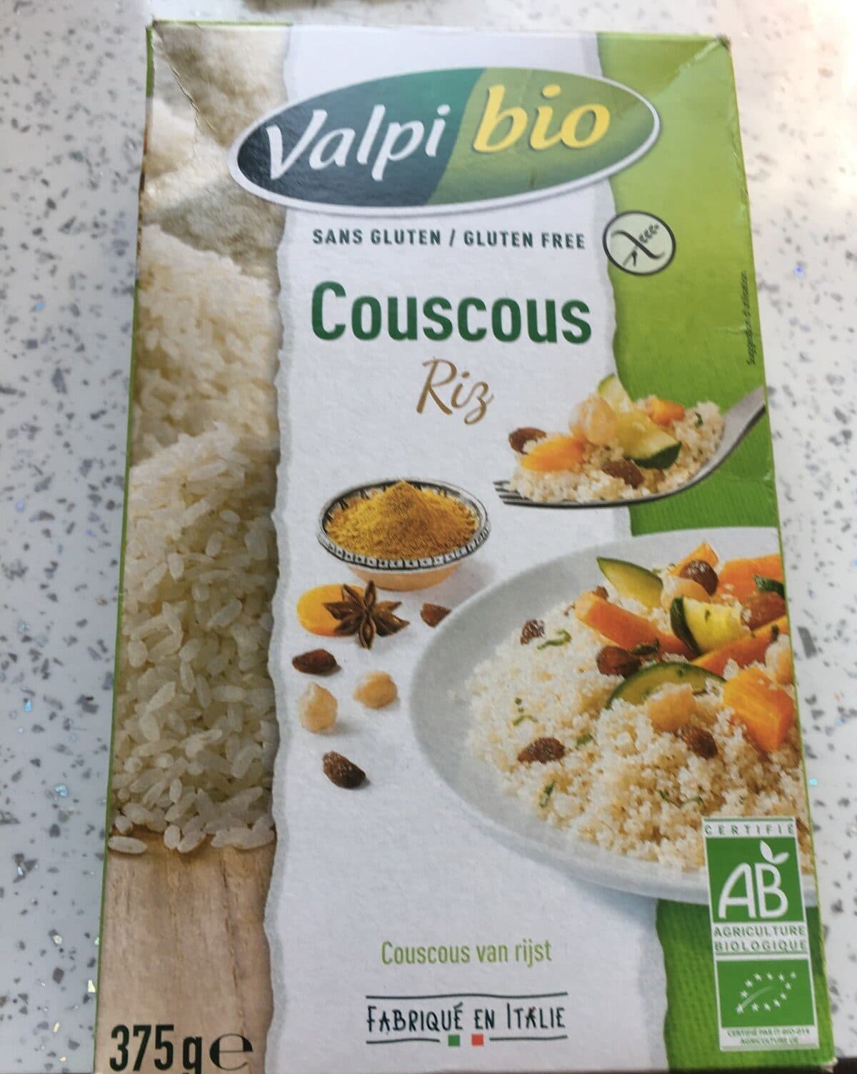 Valpibio Couscous riz packshot