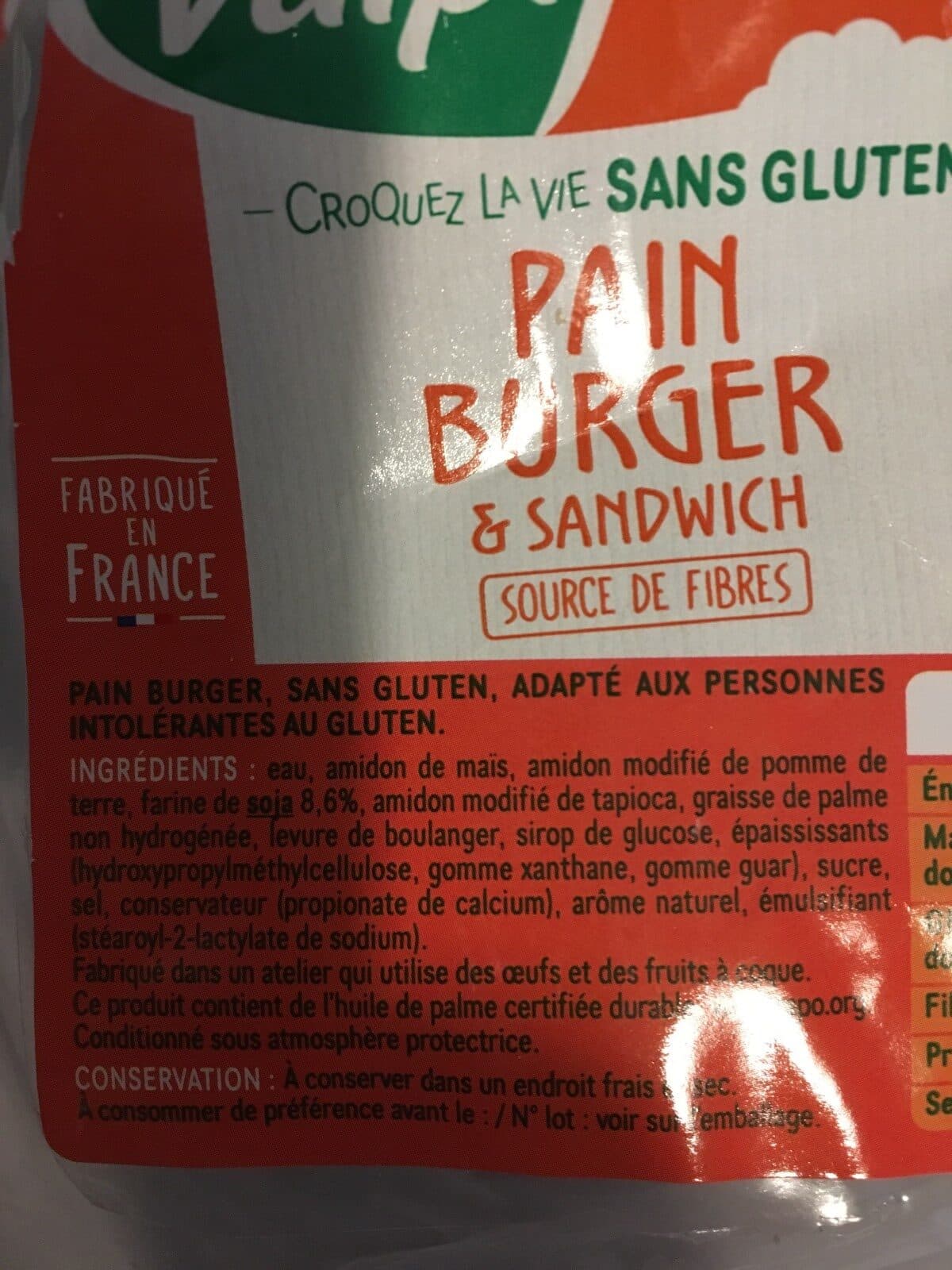 Valpi Form Pain Burger Et Sandwich packshot
