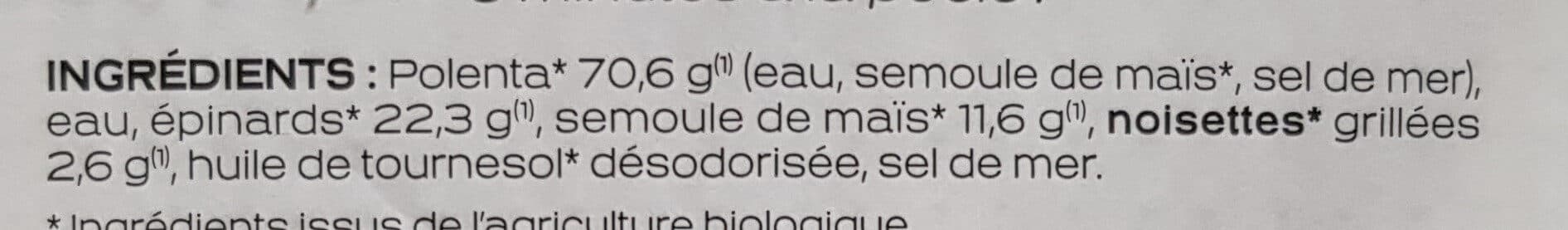 Céréalpes Galettes de Polenta Épinards et Noisettes packshot