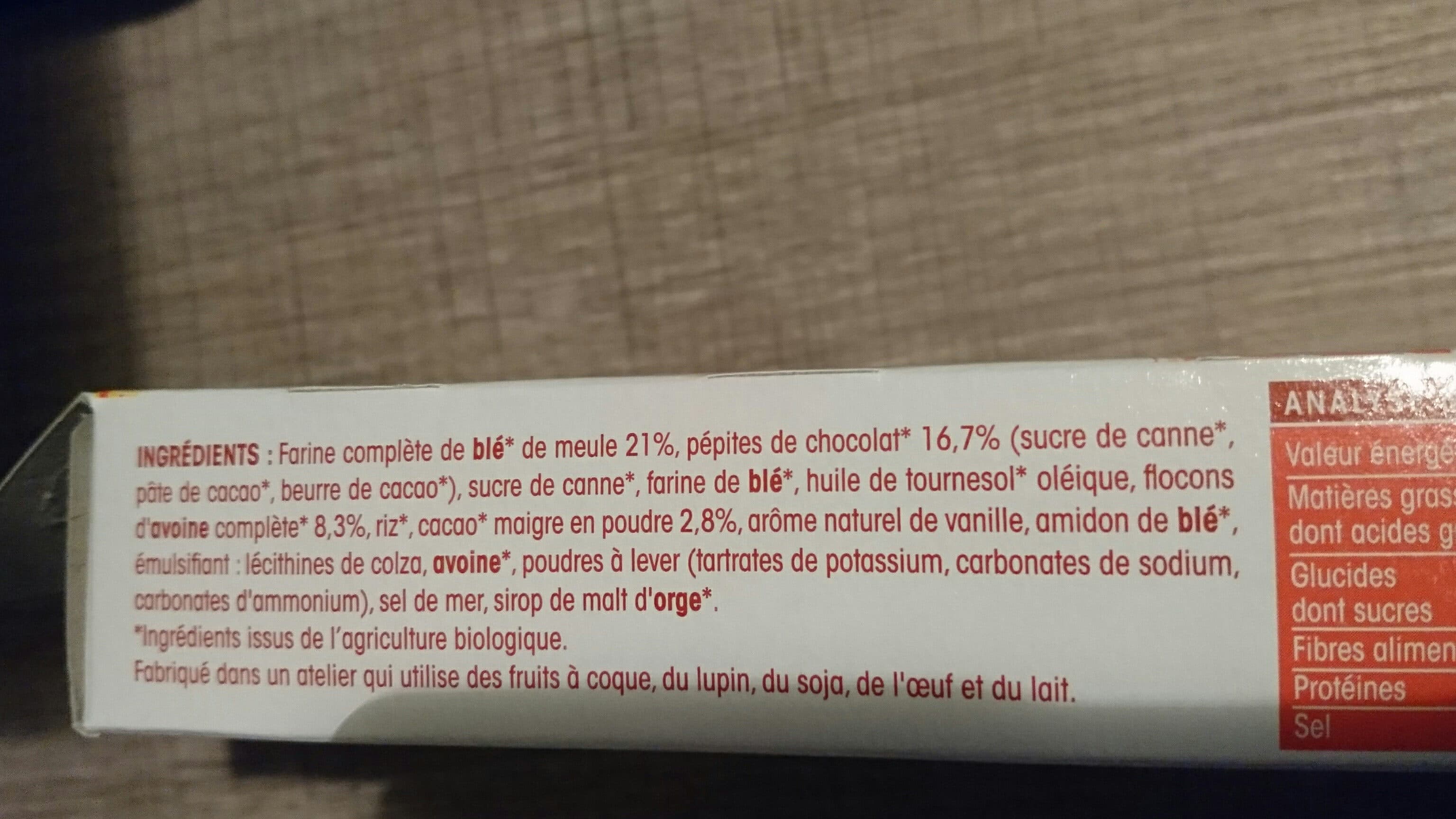 Céréalpes Sablés chocolat noir packshot
