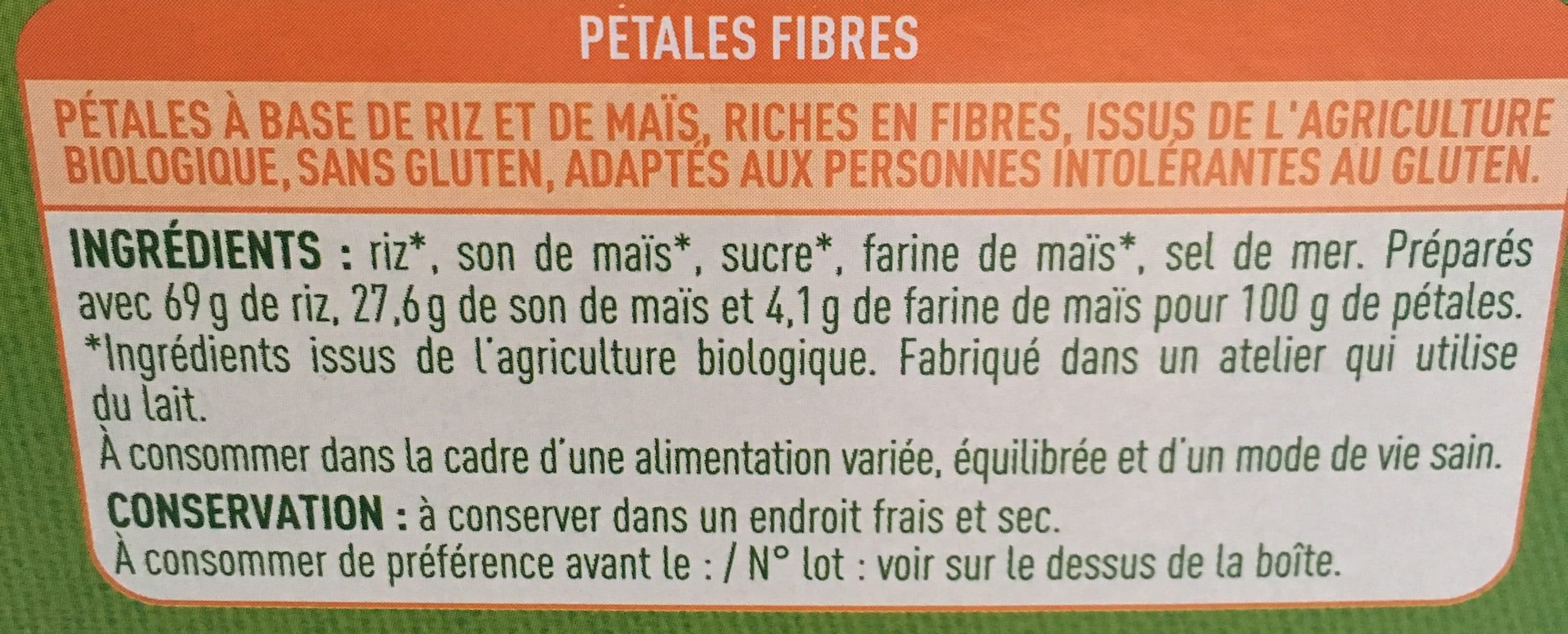 valpi bio Pétales fibres riz et maïs packshot