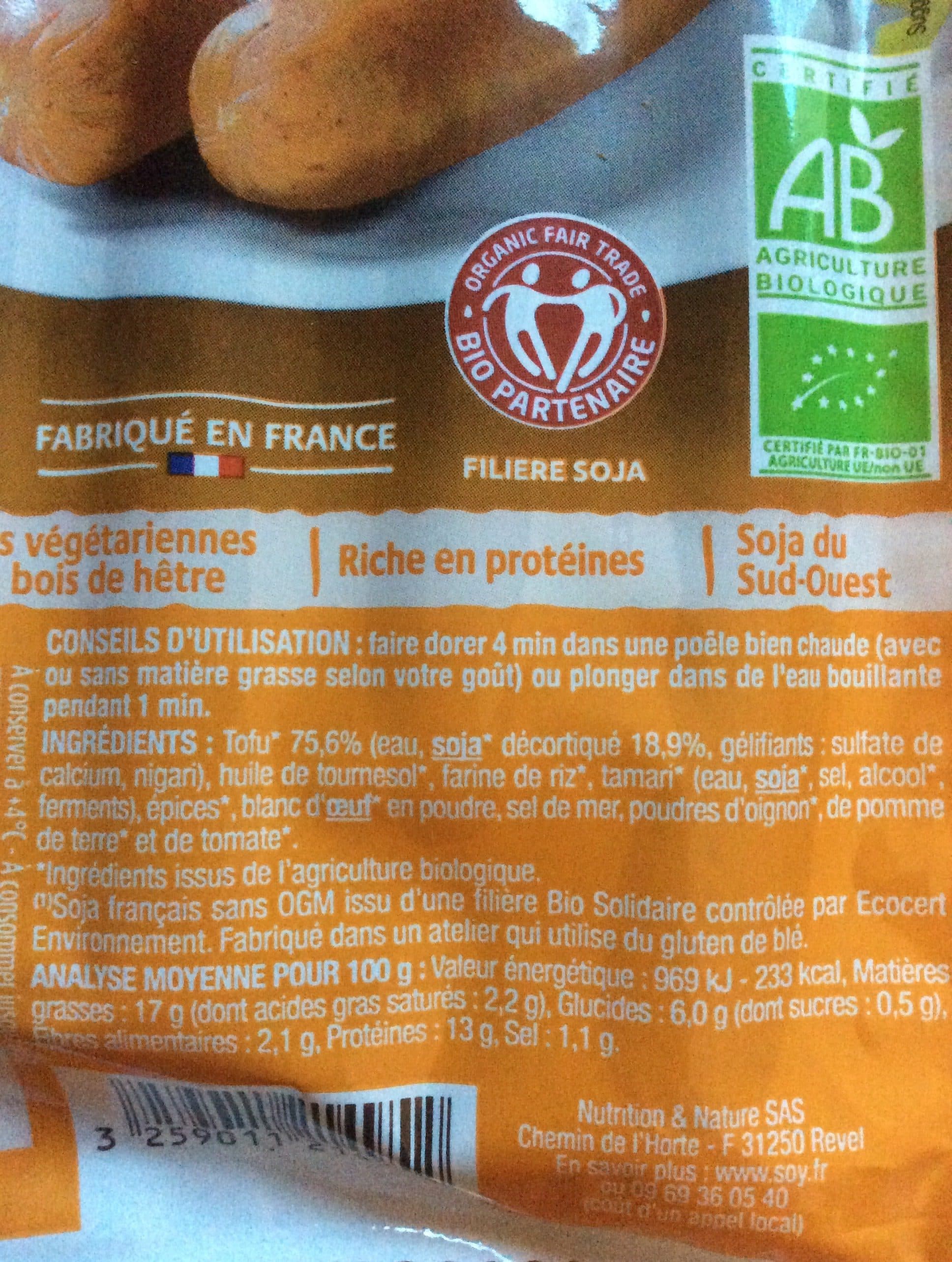 soy Soyciss' Classique au tofu packshot