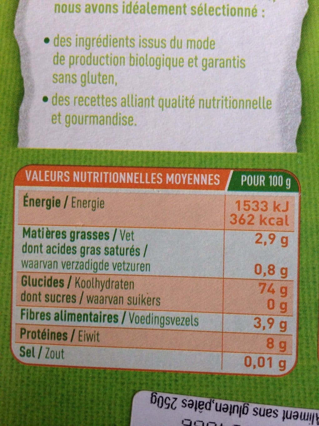 VALPI BIO Farfalle riz brun packshot