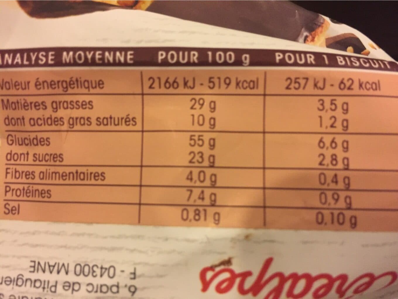 Céréalpes Croquant Aux Graines Chocolat Noir packshot