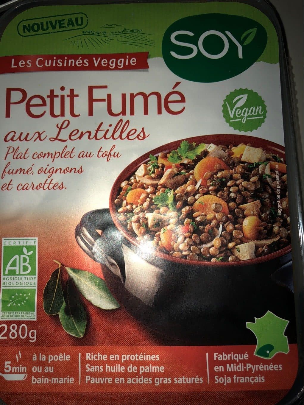 Soy Petit fumé aux lentilles packshot