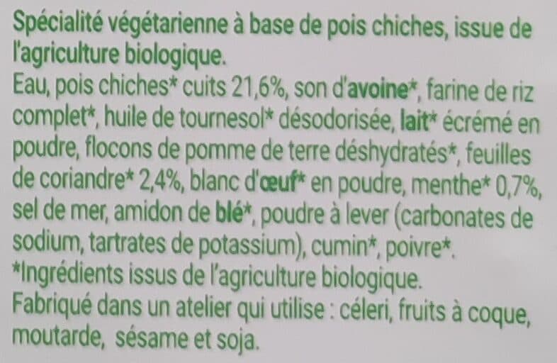 Céréalpes 4 galettes fondantes pois chiches packshot