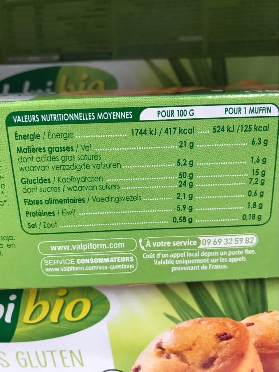 Valpi Bio Muffins coco framboise packshot