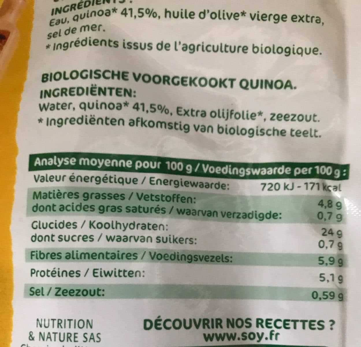 Soy Tendres Quinoa packshot