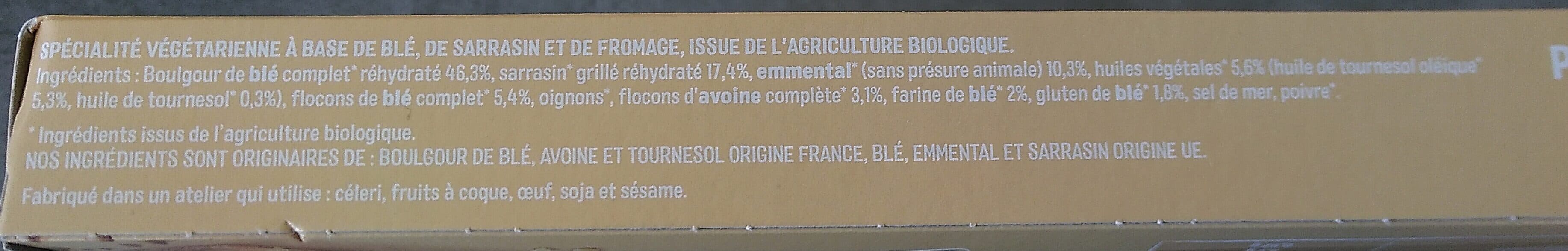 Céréal BIO Galettes Boulgour & Sarrasin à l'Emmental packshot