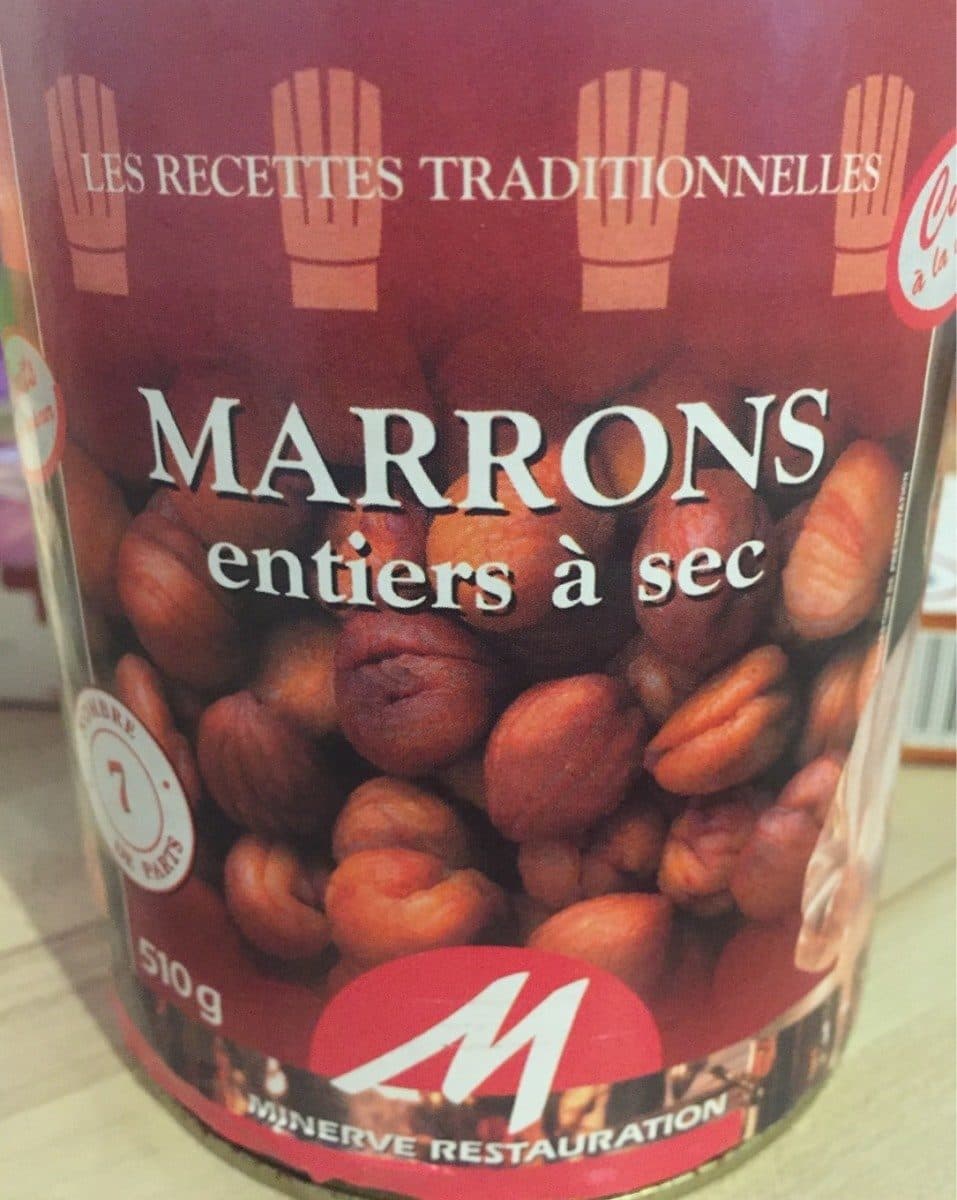 Minerve Marrons entiers a sec packshot