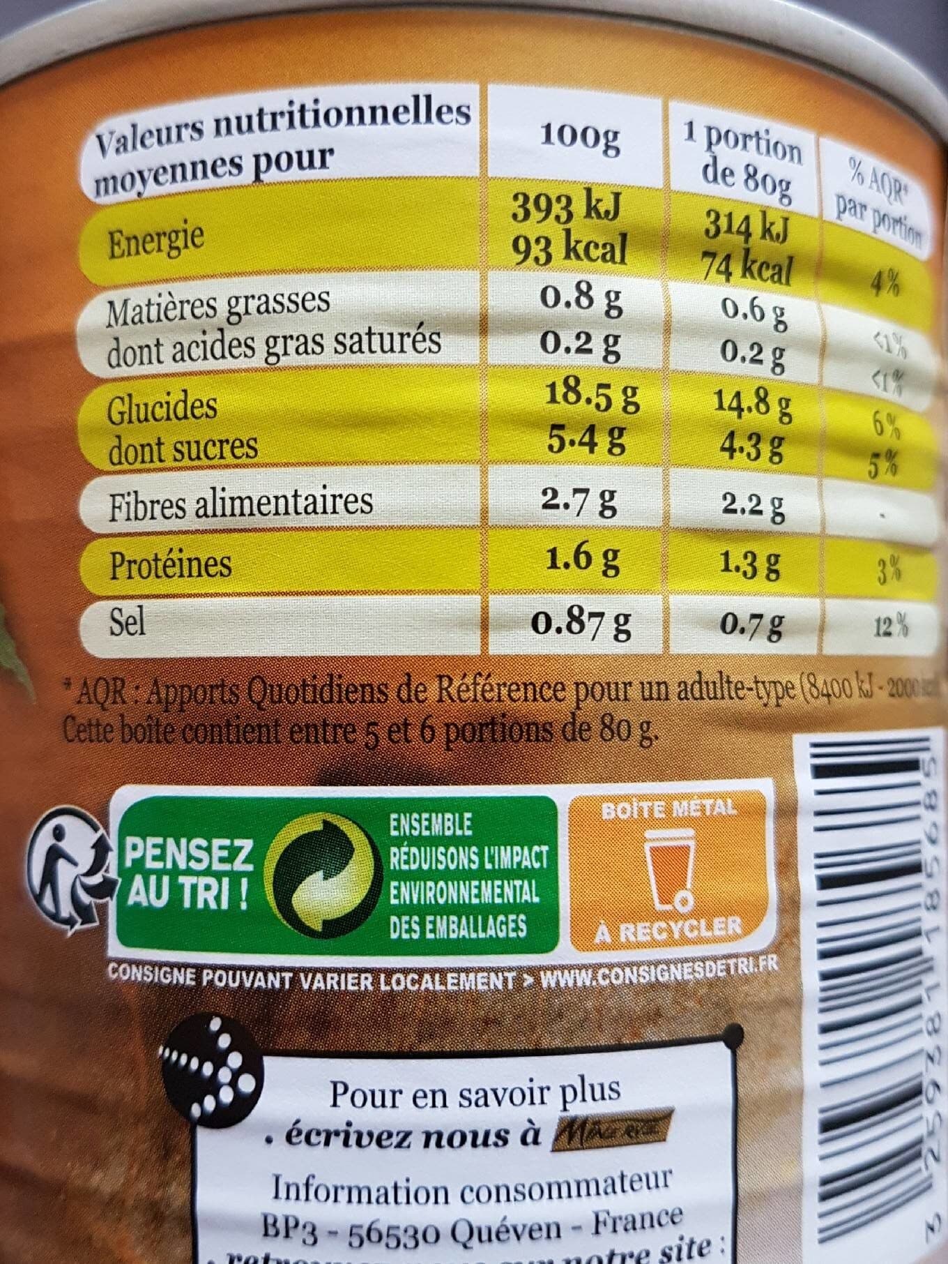 Minerve Purée De Marrons packshot