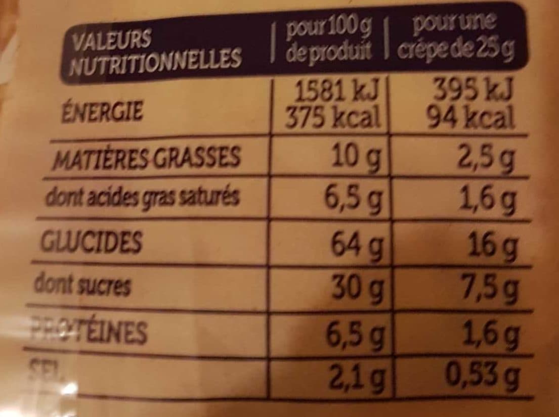 Ker Cadélac 12 Crêpes Bretonnes Pur Beurre packshot