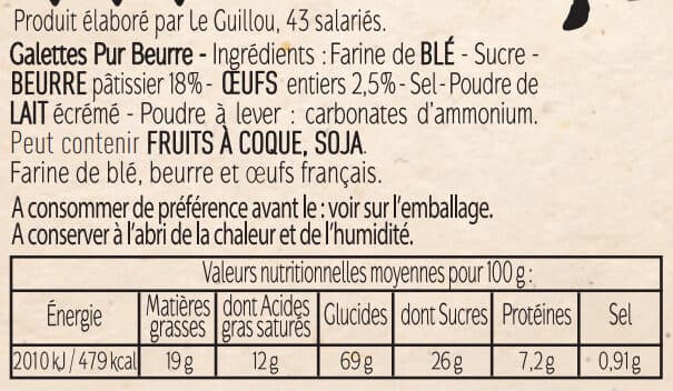 Le Guillou Galettes Bretonnes pur beurre - Le Guillou packshot