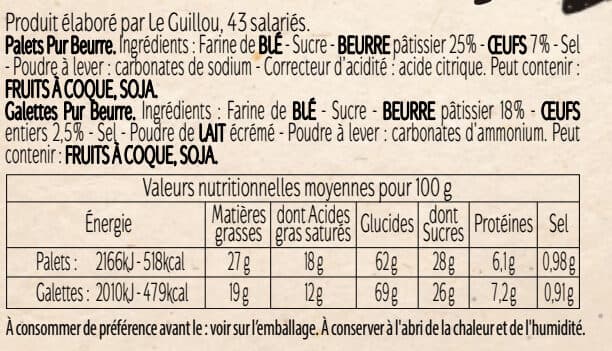 Le Guillou Assortiment Palets et Galettes Pur Beurre - Le Guillou packshot