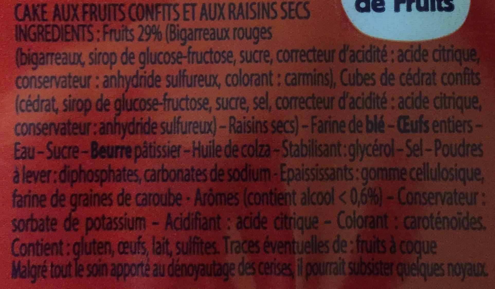 Ker Cadélac Cake aux fruits confits packshot