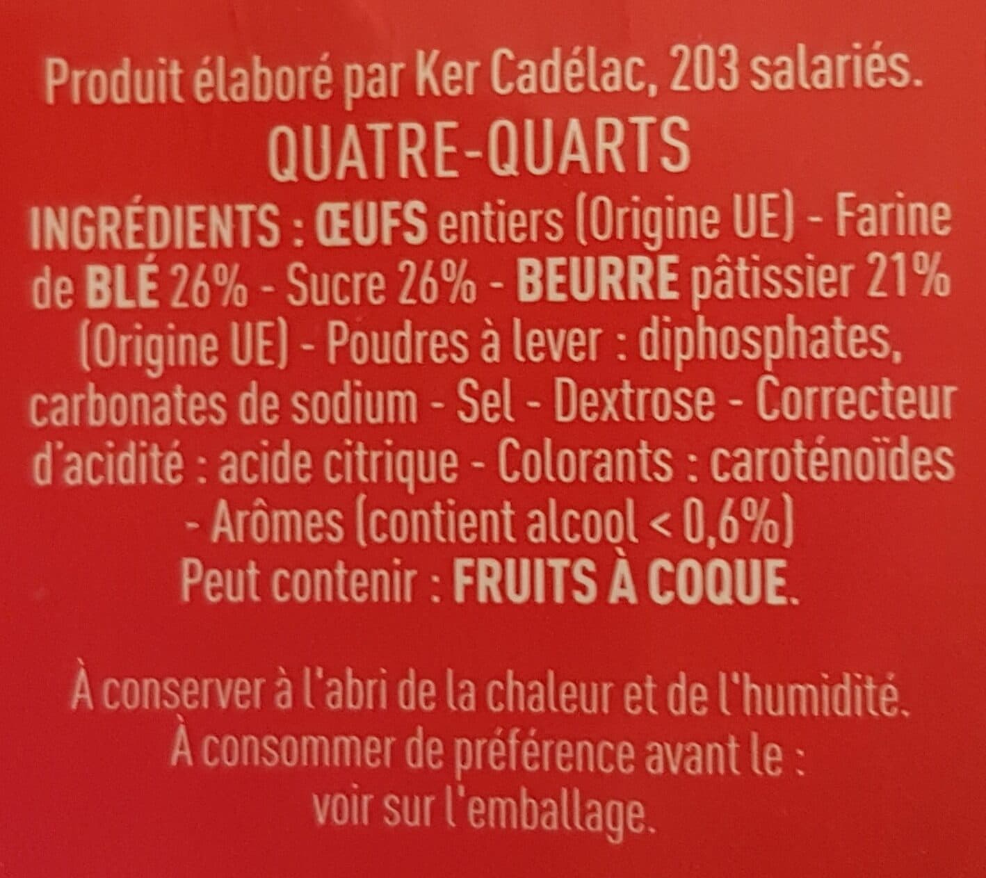 Ker Cadelac Quatre quarts packshot