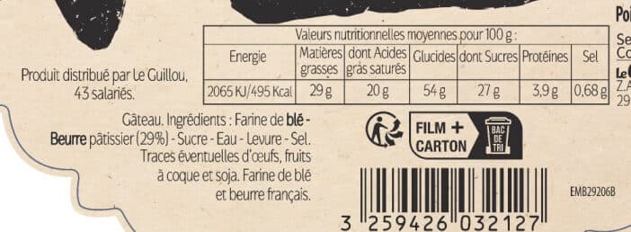 Le Guillou Kouign Amann Pur Beurre - Le Guillou packshot
