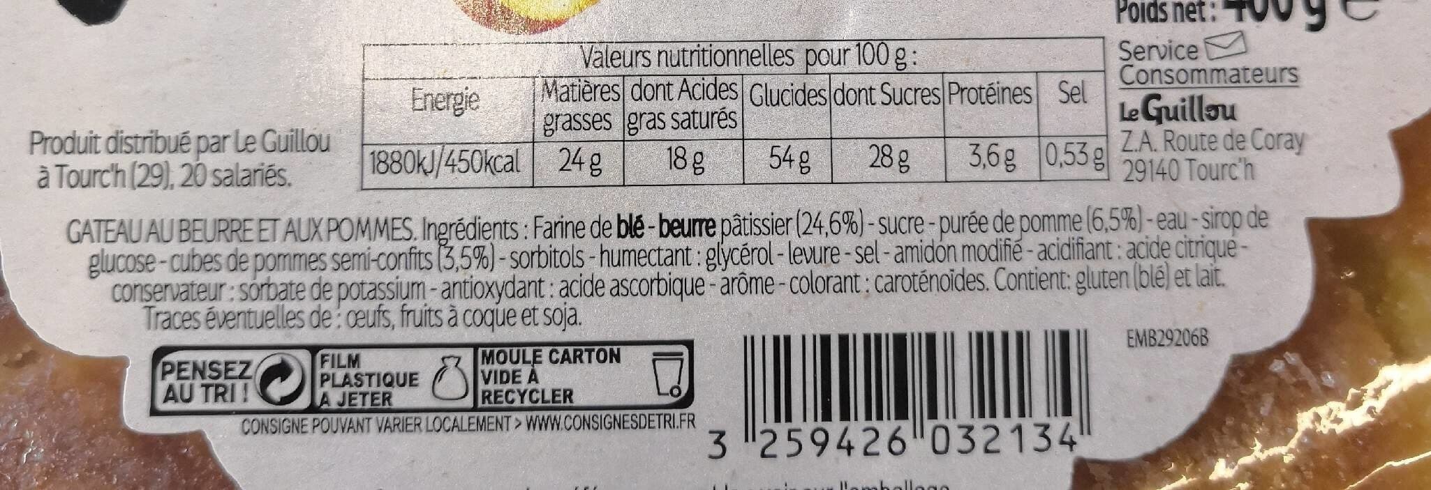 Le Guillou Kouigh amann pur beurre aux pommes packshot