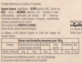 Le Guillou Quatre-quarts Breton Pur Beurre Le Guillou packshot