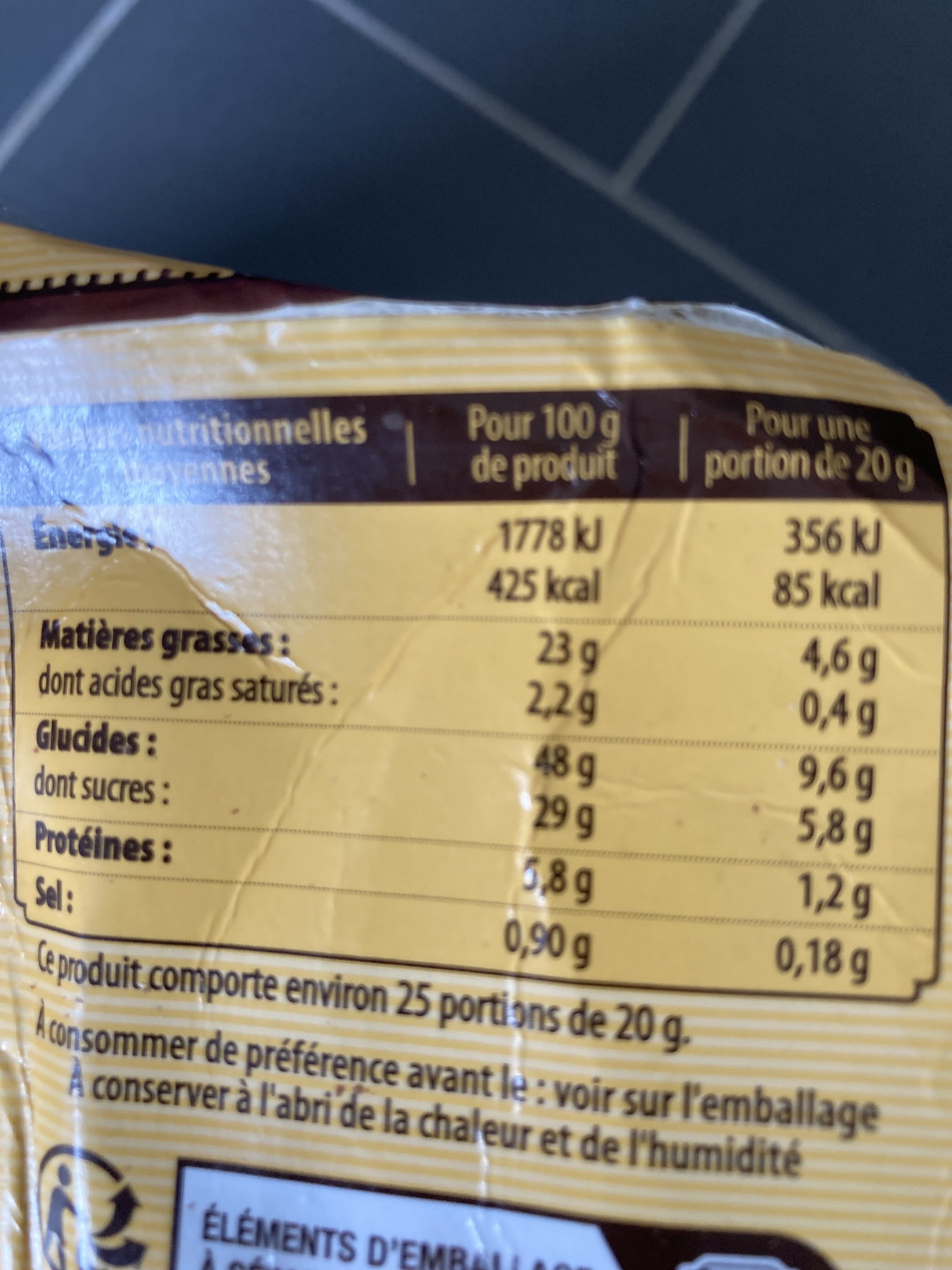 Open Food Facts Barre Marbrée Cacao packshot