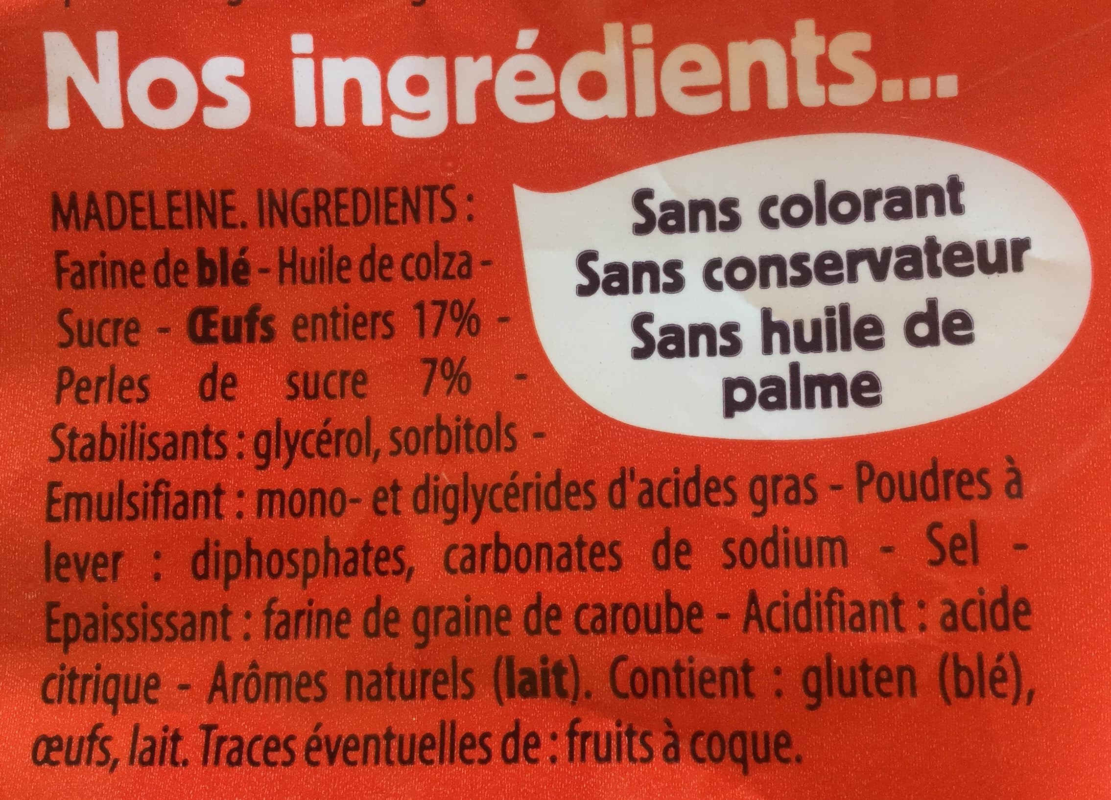 Ker Cadélac Madeleines extra moelleuses perles de sucre packshot