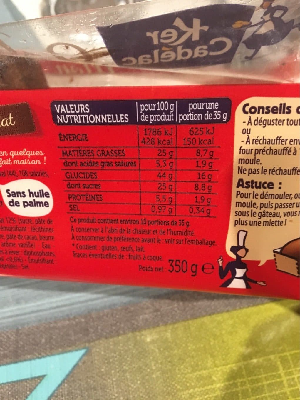 Ker Cadelac Mon gateau chocolat packshot