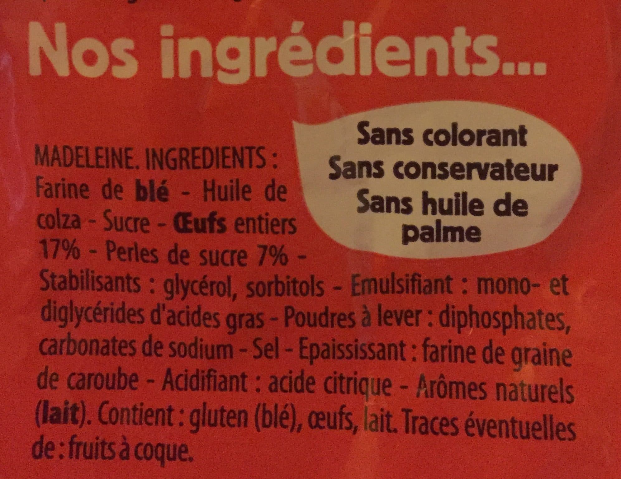 Ker Cadélac Madeleines Extra Moelleuses Perles de Sucre packshot