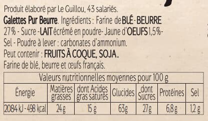 Le Guillou Maxi galettes pur beurre packshot