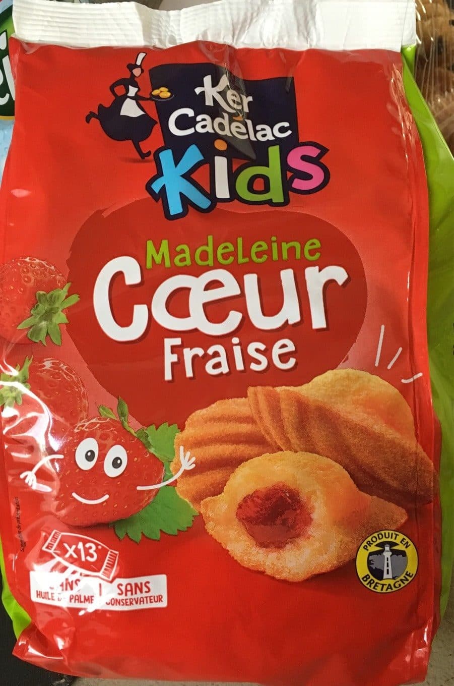 Ker Cadélac Madeleine coeur fraise packshot