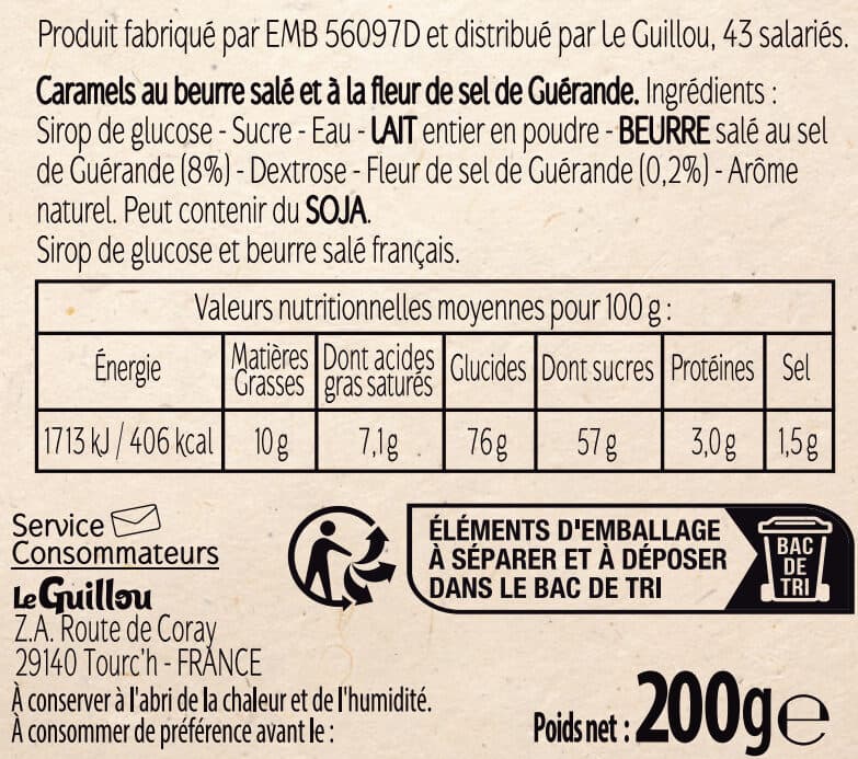 Le Guillou Bonbons caramel - Le Guillou packshot