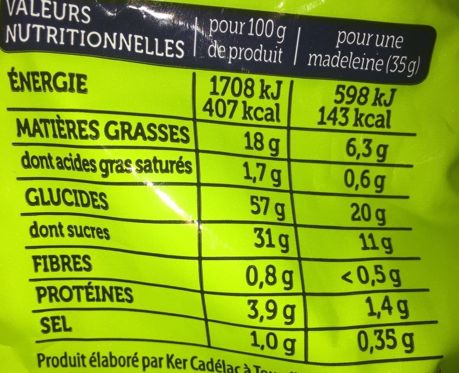 Ker Cadélac Madeleine Cœur Pomme Poire packshot