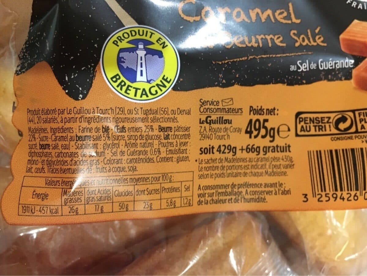 Le Guillou Madeleine caramel au beurre sale packshot