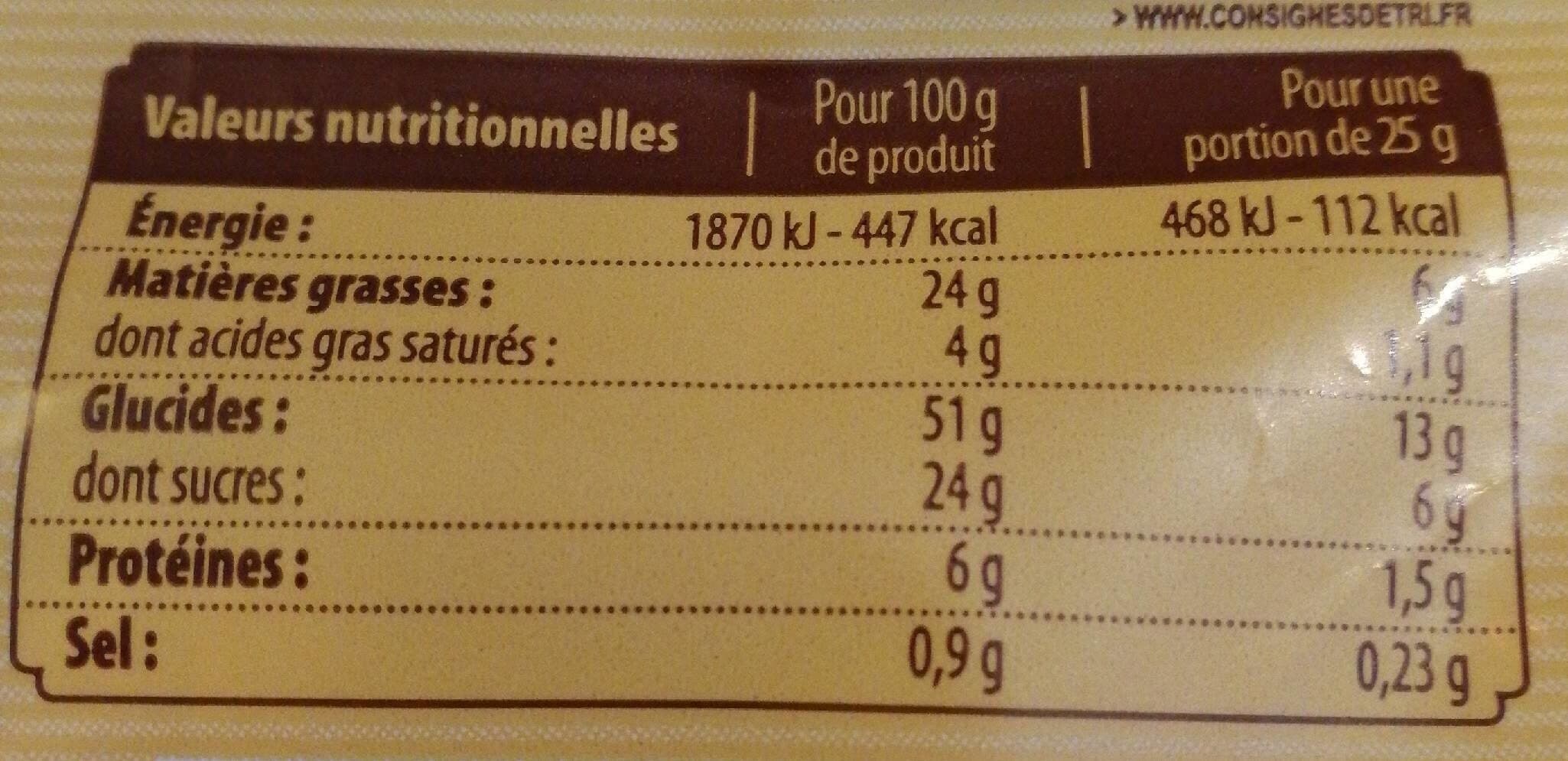Open Food Facts Madeleine Pépites de chocolat packshot