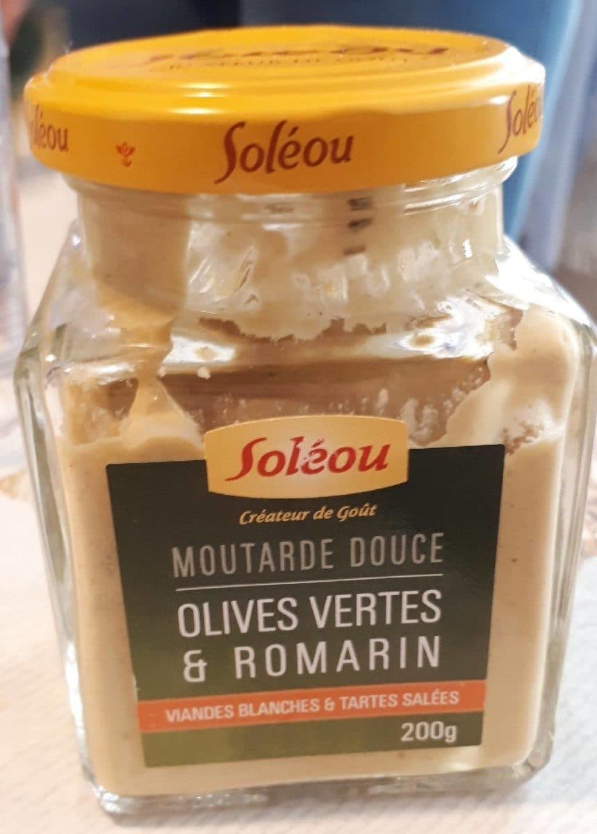 Soléou Soléou Moutarde Fine Aux Olives Vertes Et Romarin (200g packshot