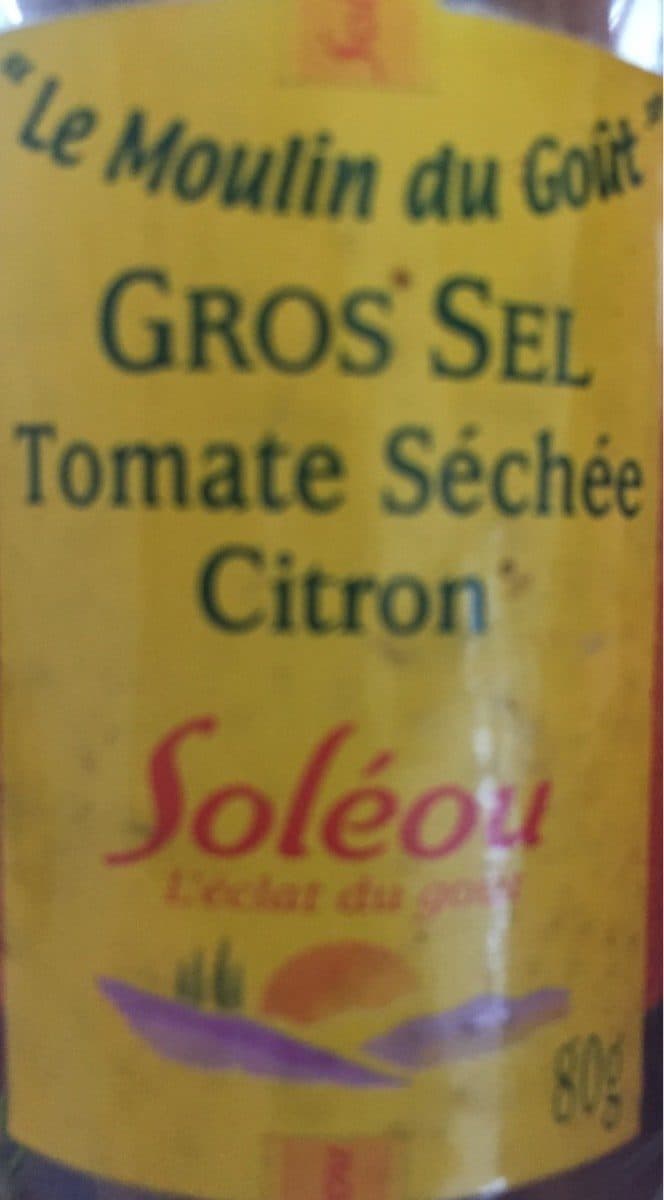 Soléou Gros sel tomate sechée citron packshot