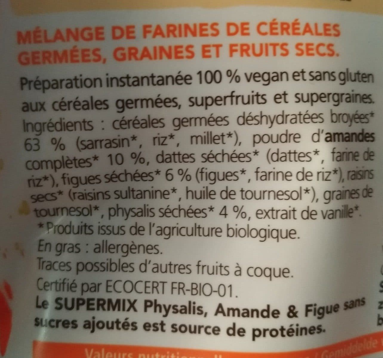 Open Food Facts Supermix packshot
