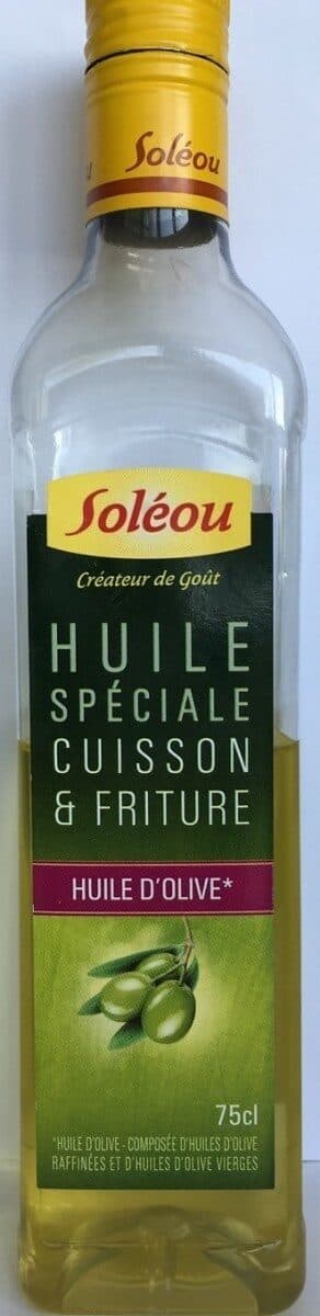 Soléou Huile spéciale cuisson et friture huile d'olive packshot