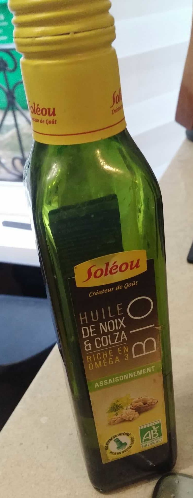 Soléou Huile de noix et colza Bio packshot