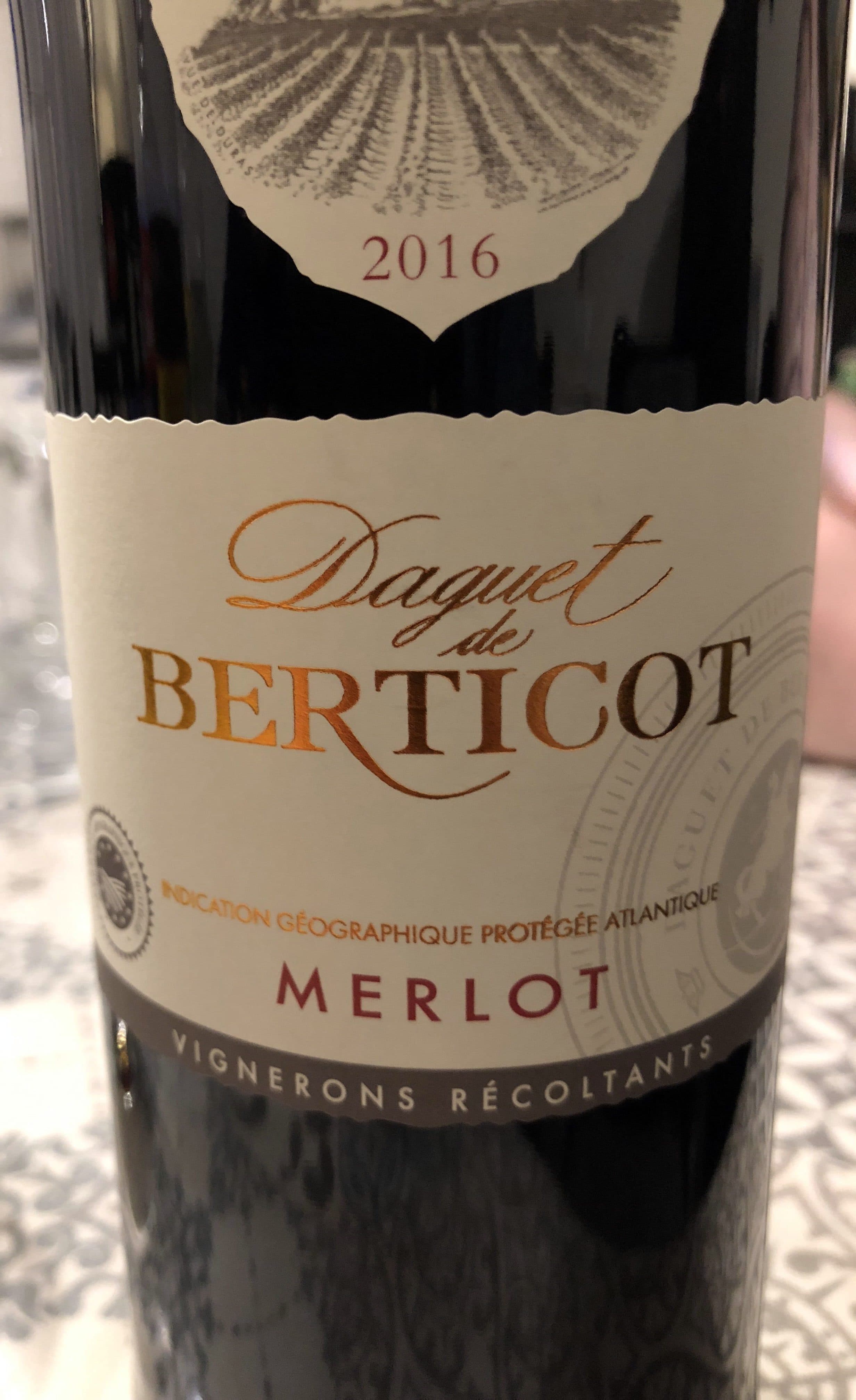Daguet de Berticot Merlot 2016 packshot