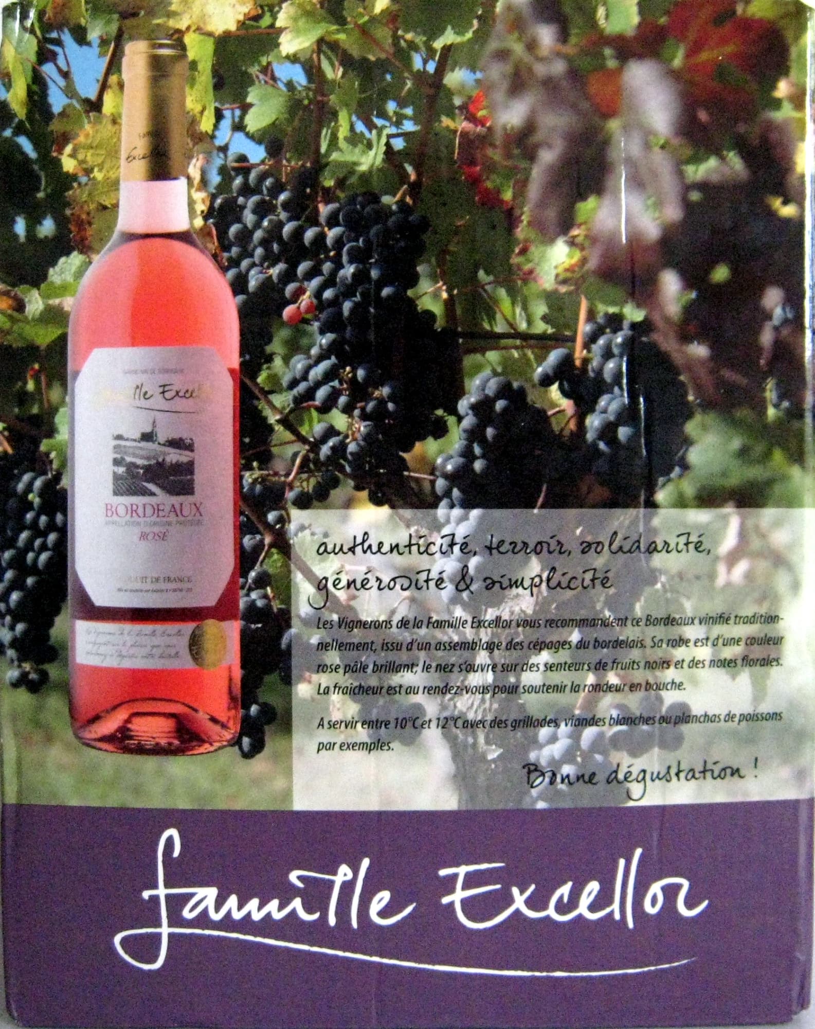 Famille Excellor Bordeaux rosé AOP Famille Excellor packshot