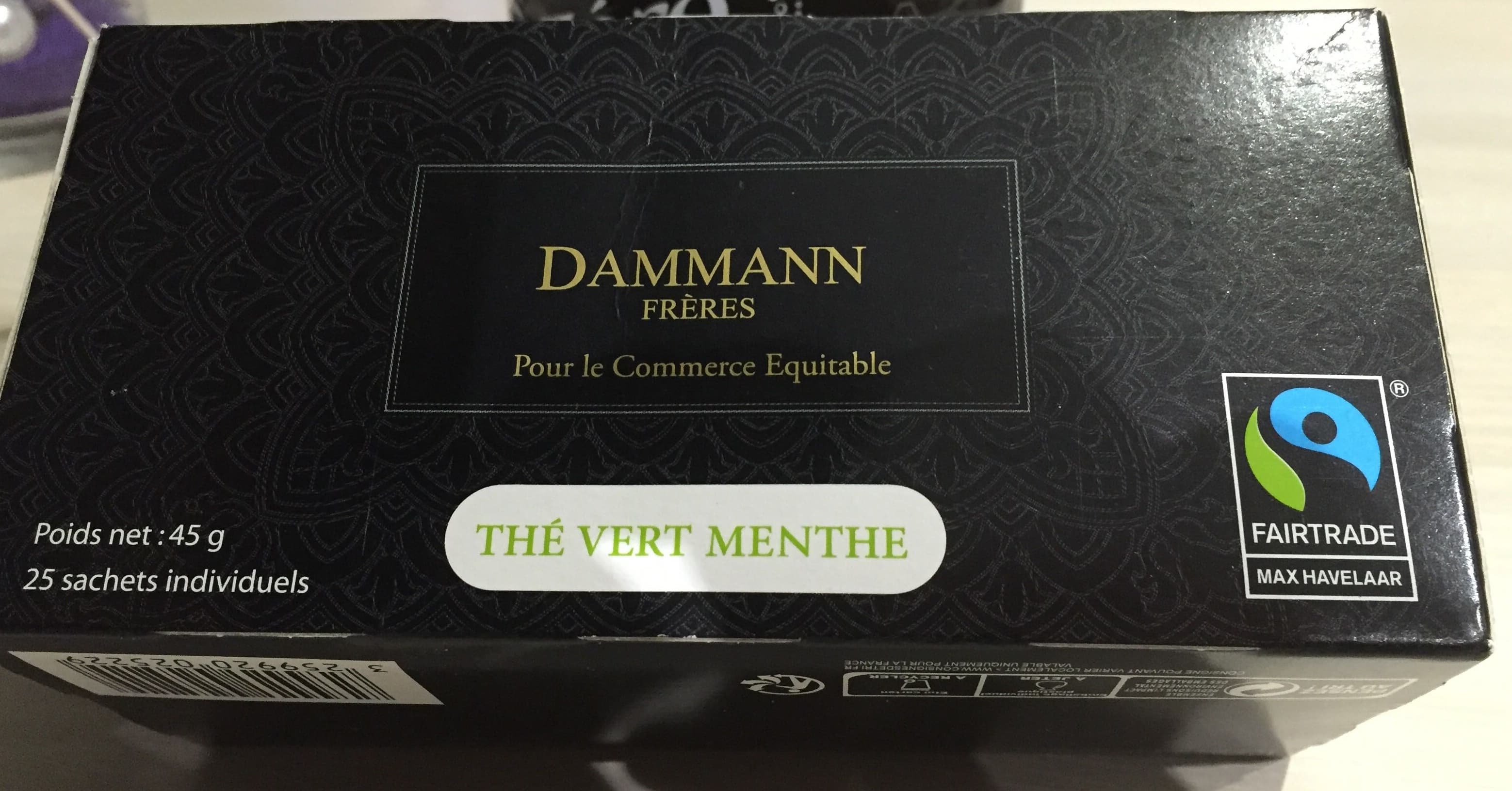 Dammann Frères Thé vert menthe packshot