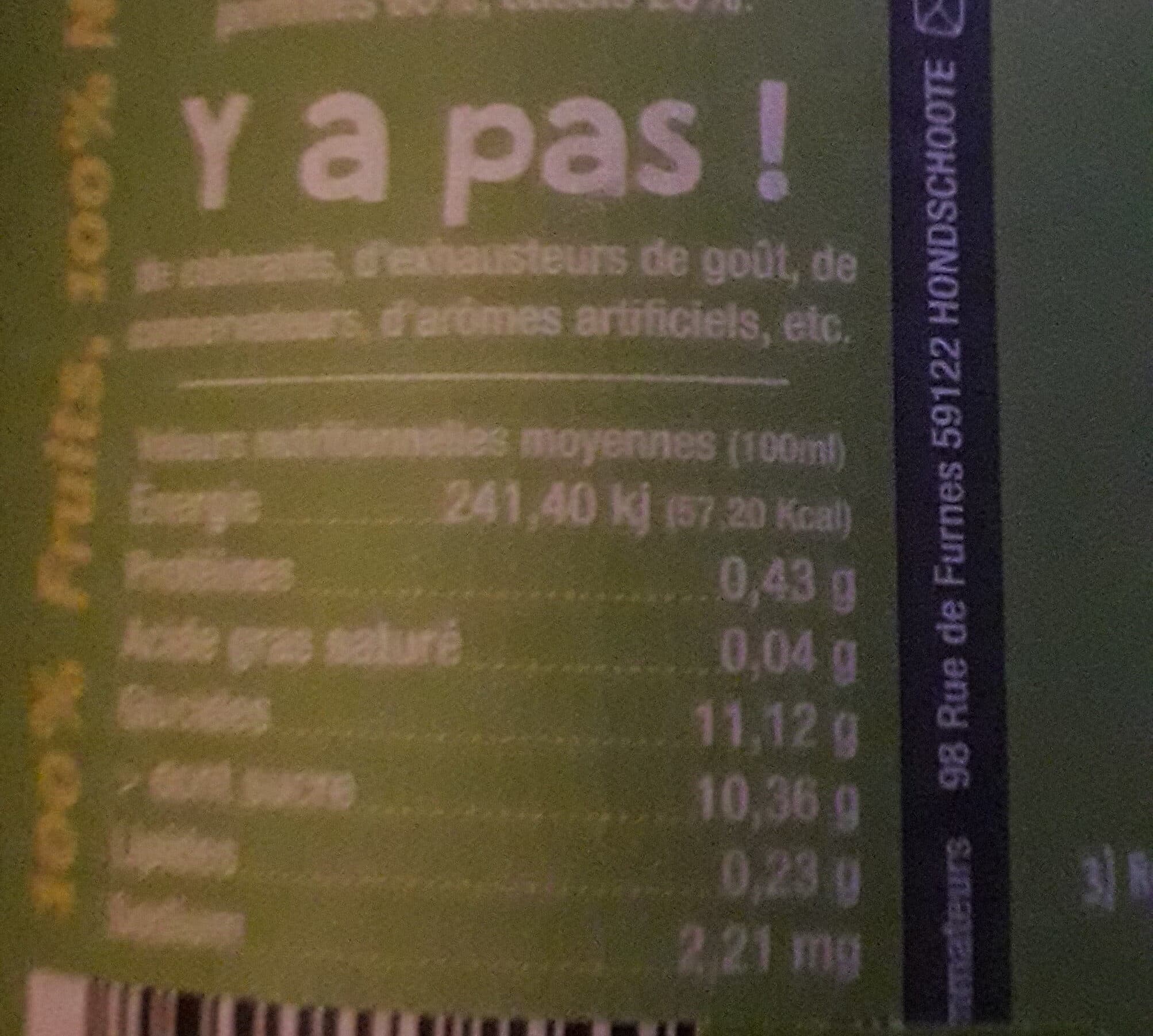 Open Food Facts Jus Pommes Cassis packshot