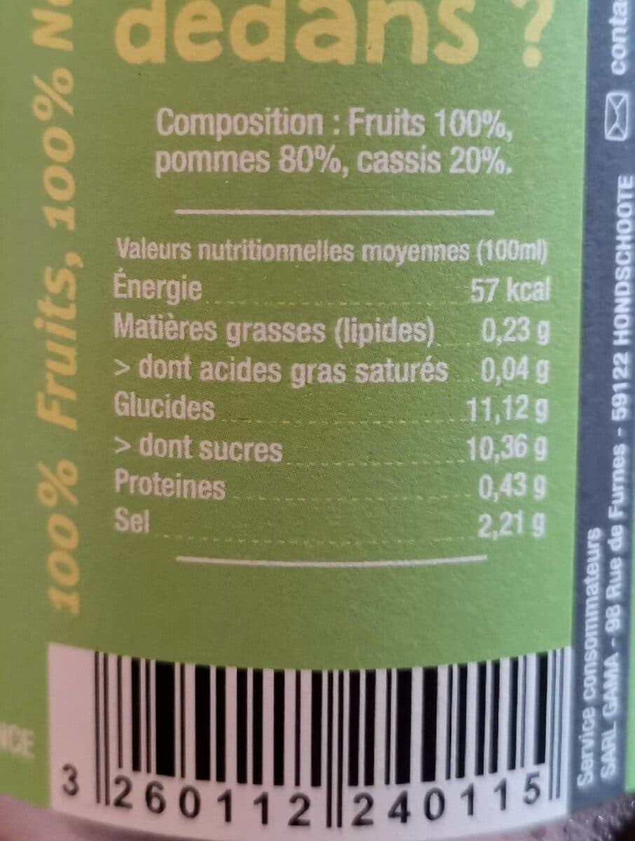 Open Food Facts Jus Pommes Cassis packshot