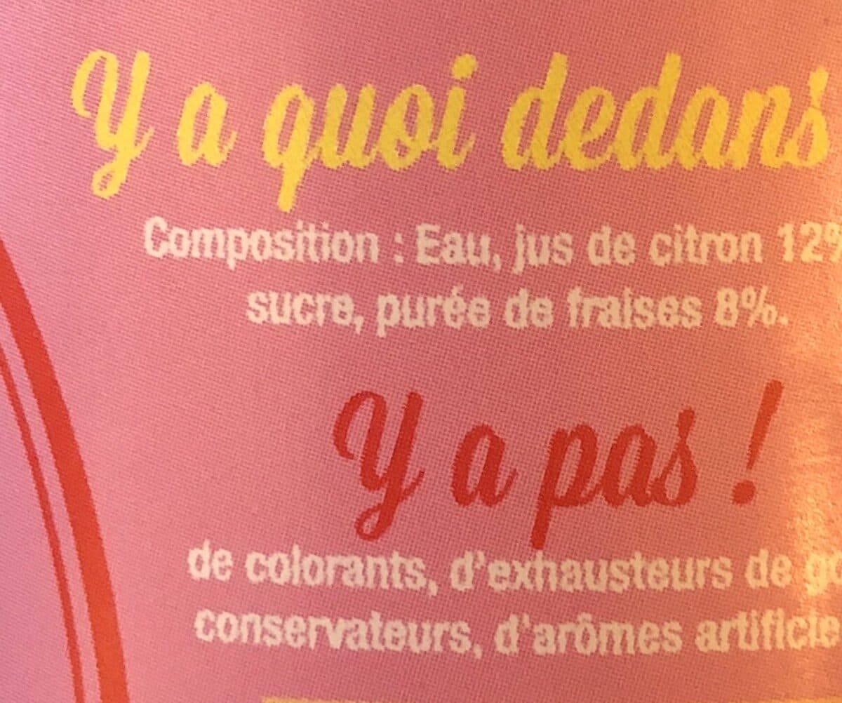 tidelice Citronnade fraise packshot